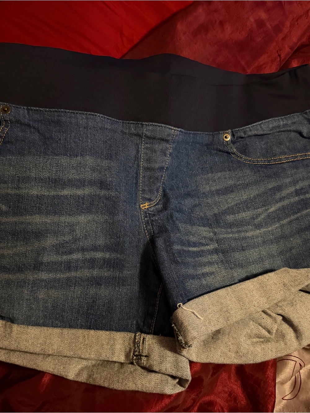 Great Expectations Women's Dark Blue Denim Jean Shorts